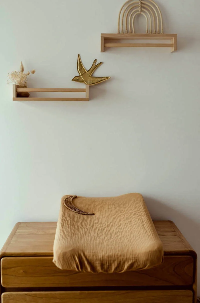 Housse de matelas à langer seule camel