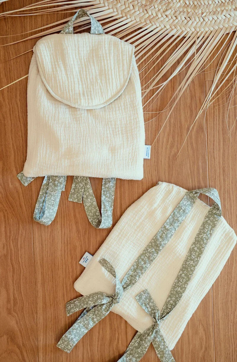 Sac à dos crèche écru